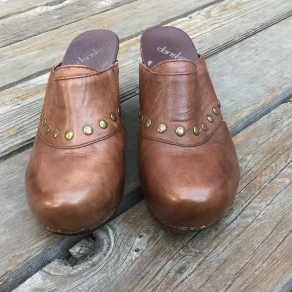 Women’s DANSKO RUDY Studded Leather Clogs Mules - Picture 3 of 8